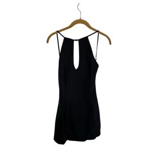Black‎ strap mini dress